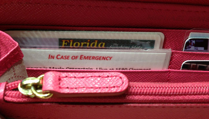 HAVING AN IN CASE OF EMERGENCY CARD (ICE) COULD SAVE YOUR LIFE
